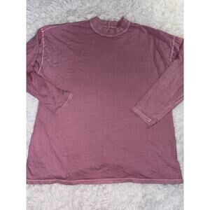 We The Free Adult Sz. M Pink Sun Faded Long Slv Tee. Exc. Condition